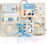 Joyreal 10-in-1 Montessori Wooden Busy Board