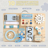 Joyreal 10-in-1 Montessori Wooden Busy Board