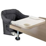 Toogel Portable Hook On High Chair with Tray, Grey 6-36m