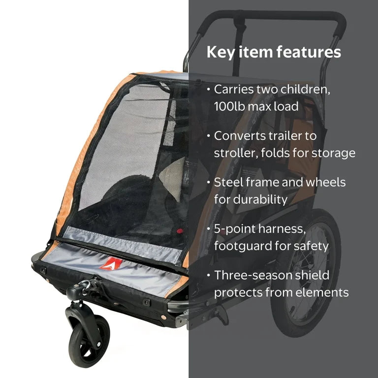 NEW Allen Sports 2-in-1 Bike Trailer & Stroller