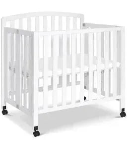 NEW DaVinci Dylan Folding Portable 3-in-1 Mini Crib and Twin Bed in White