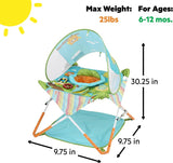 Bright Starts Pop 'N Jump Portable Baby Jumper in Owl Forest