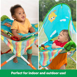 Bright Starts Pop 'N Jump Portable Baby Jumper in Owl Forest