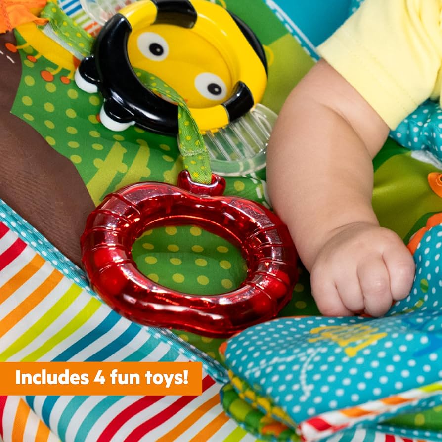 Bright Starts Pop 'N Jump Portable Baby Jumper in Owl Forest
