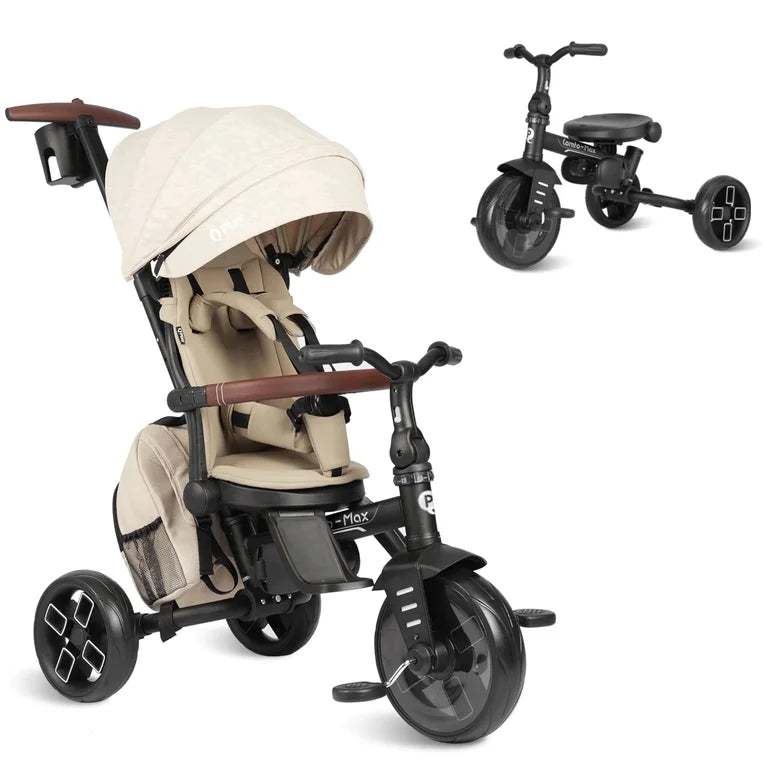 QPlay ComfoMax 8-in-1 Foldable Baby Tricycle Stroller
