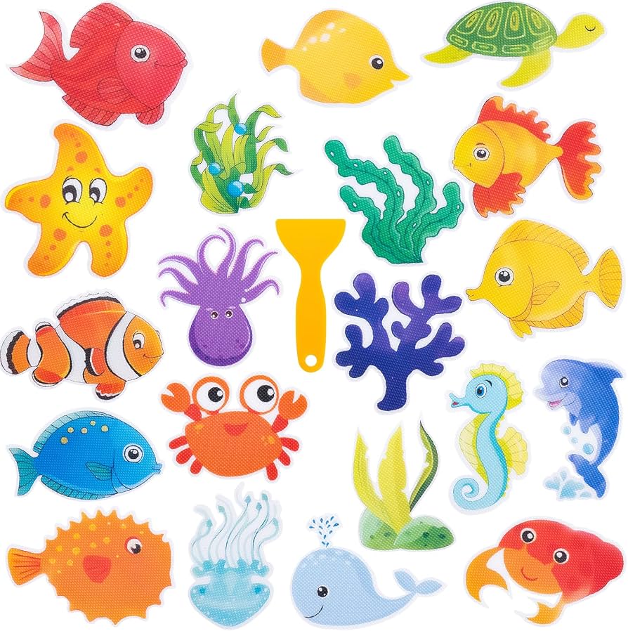 NEW Giftormous Bathtub Non-Slip Stickers - Sea Life 20ct