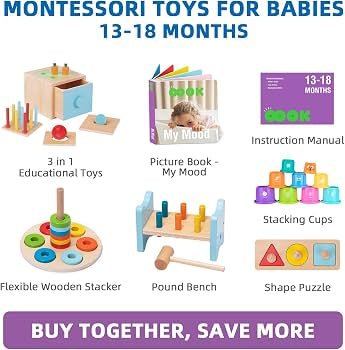NEW TOOKYLAND Montessori Educational Toy Box 13-18m