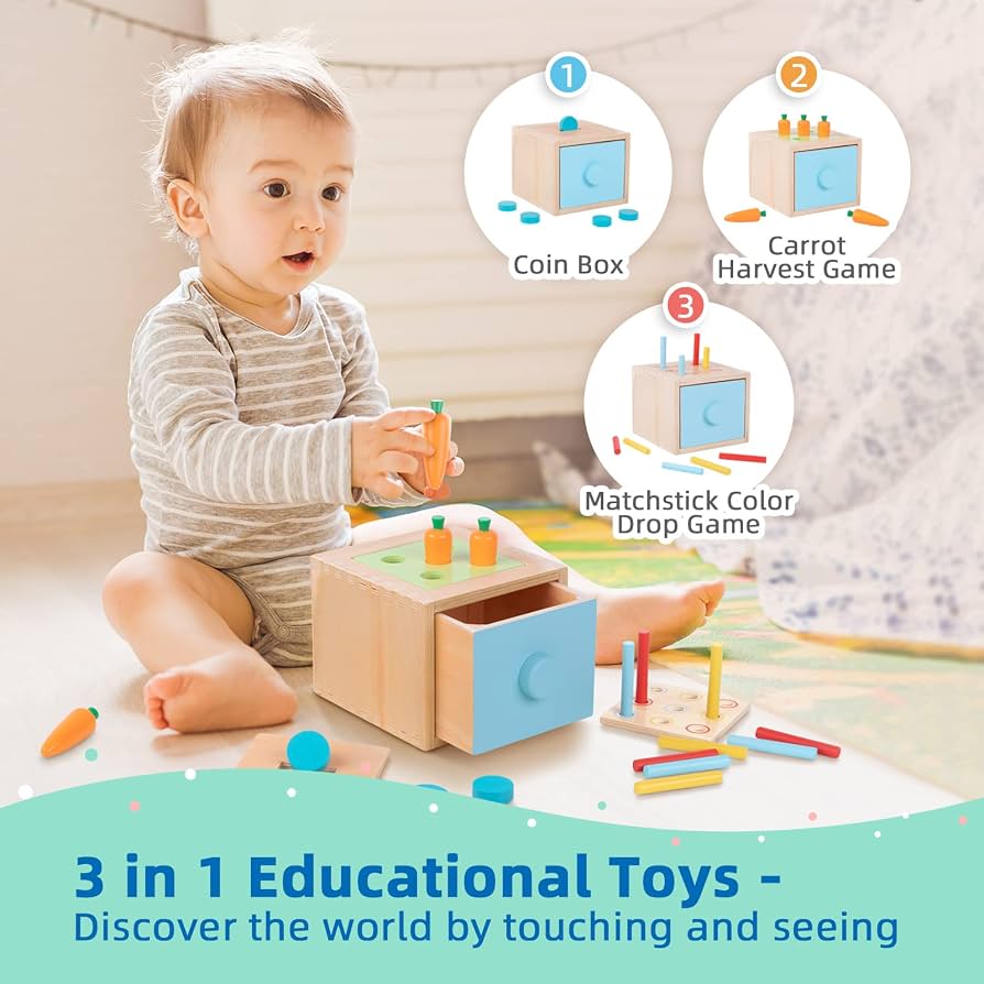 NEW TOOKYLAND Montessori Educational Toy Box 13-18m