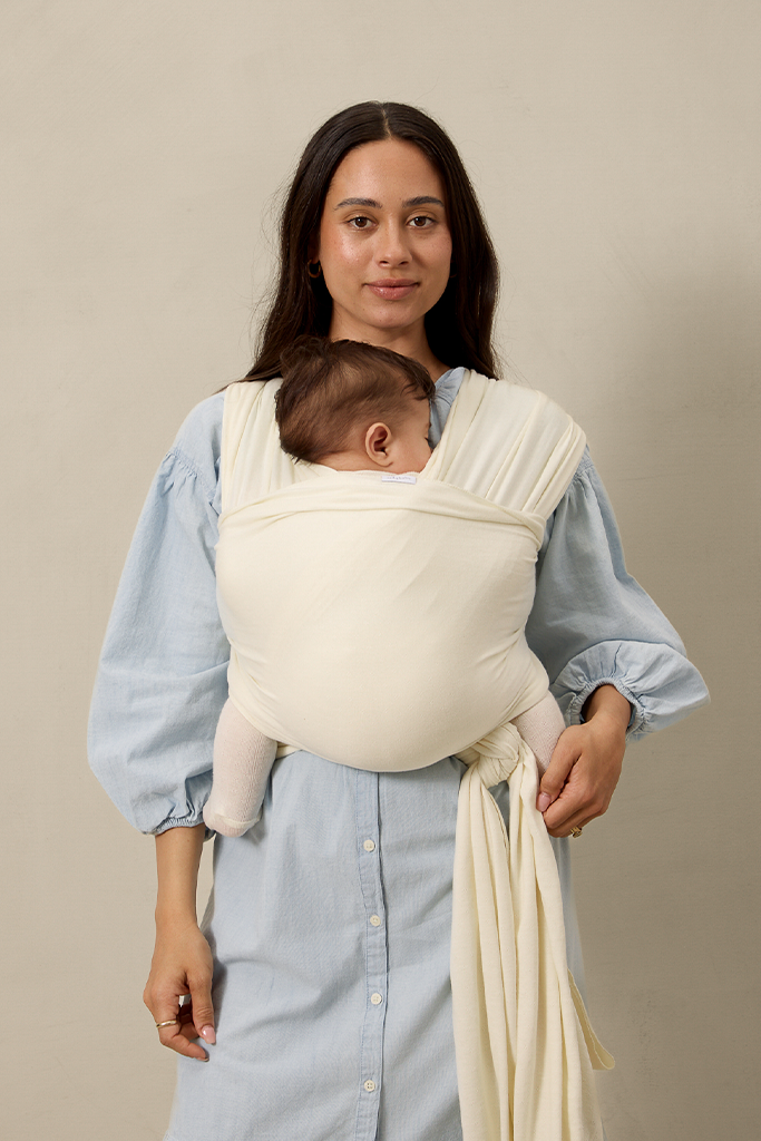 NEW Solly Baby Cream Pointelle Wrap Carrier 8-25lbs