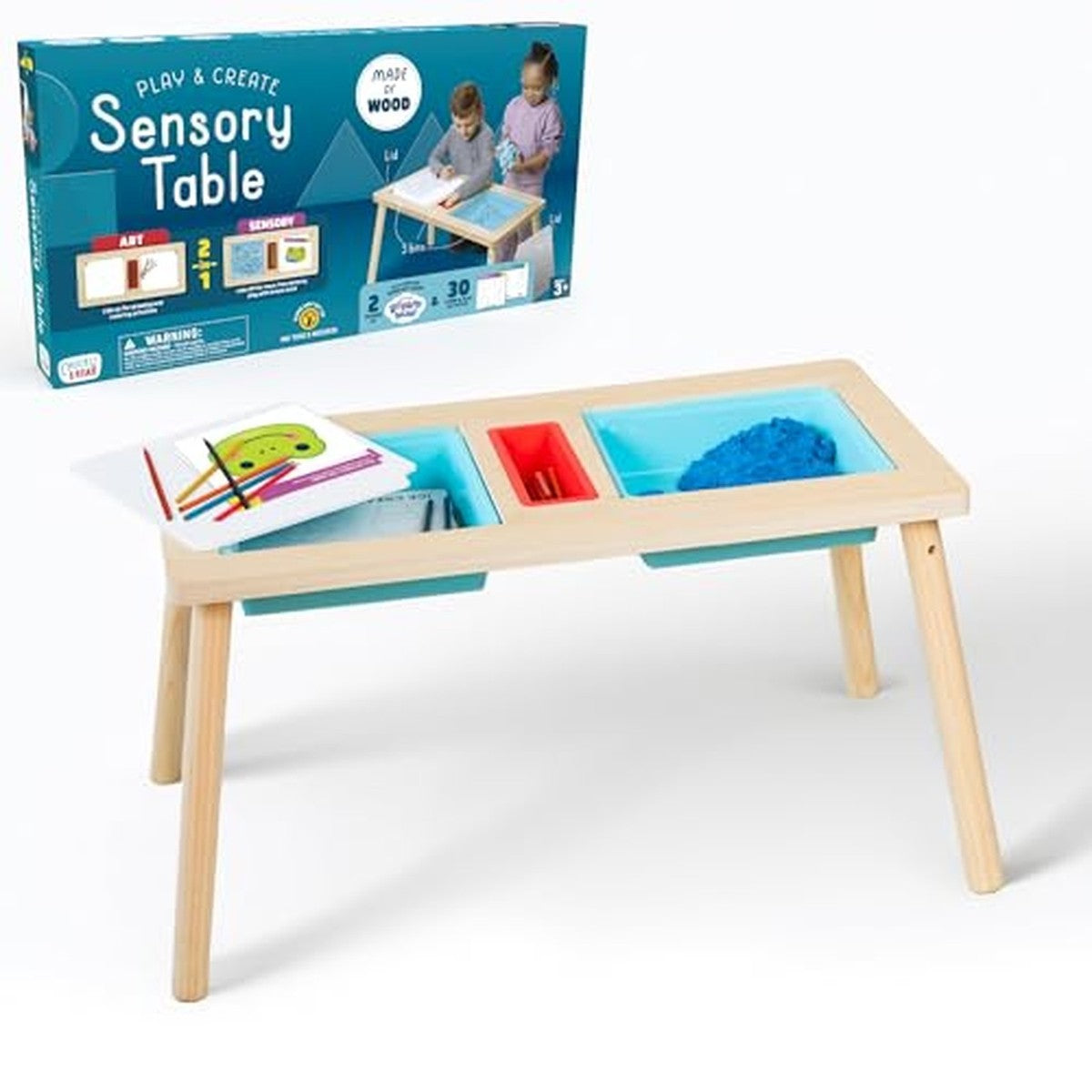 NEW Chuckle & Roar Play and Create Sensory Table Art Desk