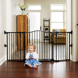 Toddleroo by North States Deluxe Décor Gate Black 38-72''