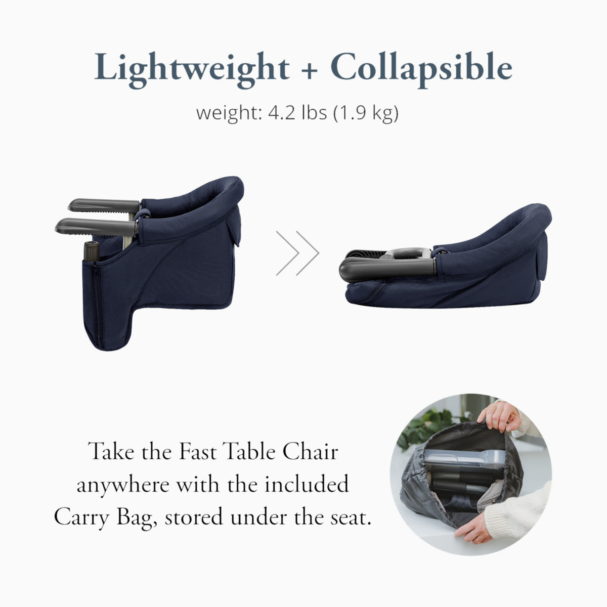 NEW Inglesina Fast Table Chair Navy