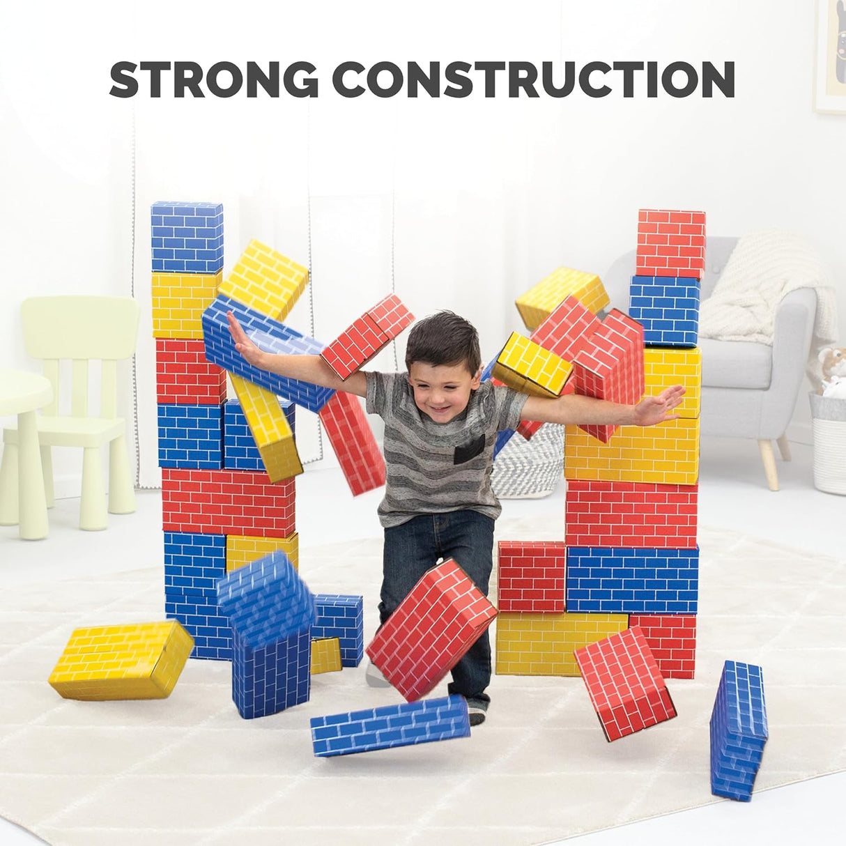 Bankers Box Heavy Duty Jumbo Cardboard Building Blocks 74ct