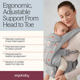 NEW Ergobaby Omni Deluxe Mesh All-in-One Baby Carrier in Pearl Grey 7-45lbs