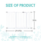 Regalo Extra Wide Safety Gate White 29"-49"