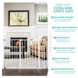 Regalo Extra Wide Safety Gate White 29"-49"