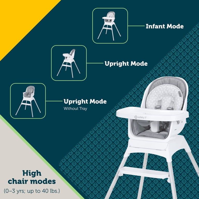 Safety 1st Grow and Go Rotating High Chair in French Gray