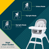 Safety 1st Grow and Go Rotating High Chair in French Gray