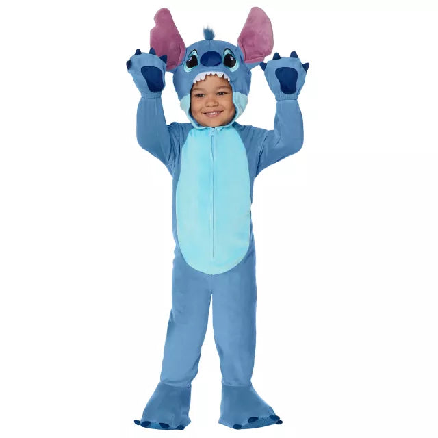 Spirit Halloween 2pc Disney Stitch Costume Blue sz 3-4T