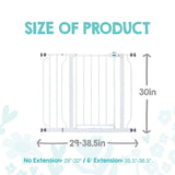 Regalo Easy Step Metal Walk-Through Safety Gate White 29-38.5''