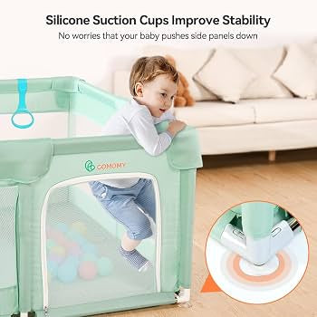 COMOMY 74x50'' Playpen Green