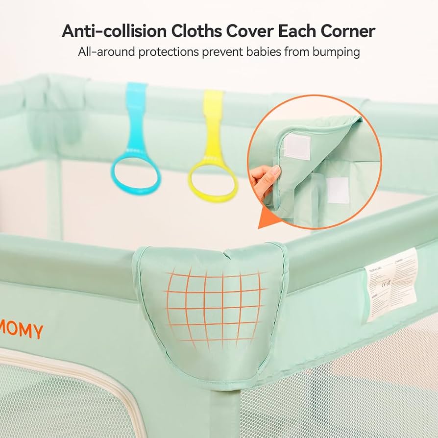 COMOMY 74x50'' Playpen Green