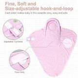 NEW Knirose Premium Soft Cotton Baby Swaddle Blanket in Button PeachPink sz 0-3m