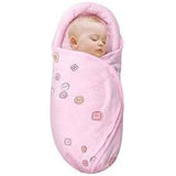NEW Knirose Premium Soft Cotton Baby Swaddle Blanket in Button PeachPink sz 0-3m