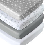 NEW Moonsea 4pk Crib Sheets 52''x28''