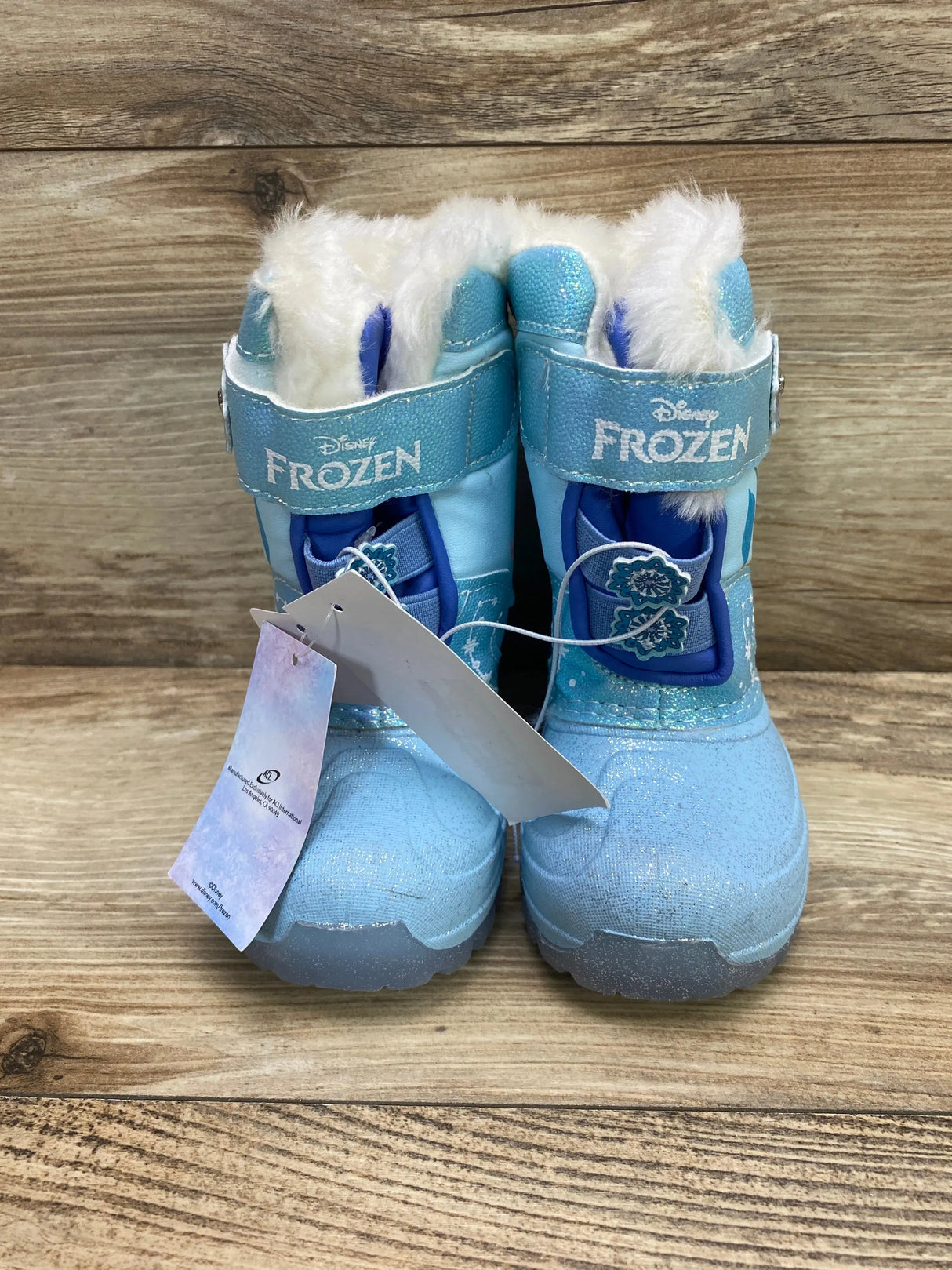 NEW Toddler Girls' Frozen Light-Up Winter Snow Boots sz 7c