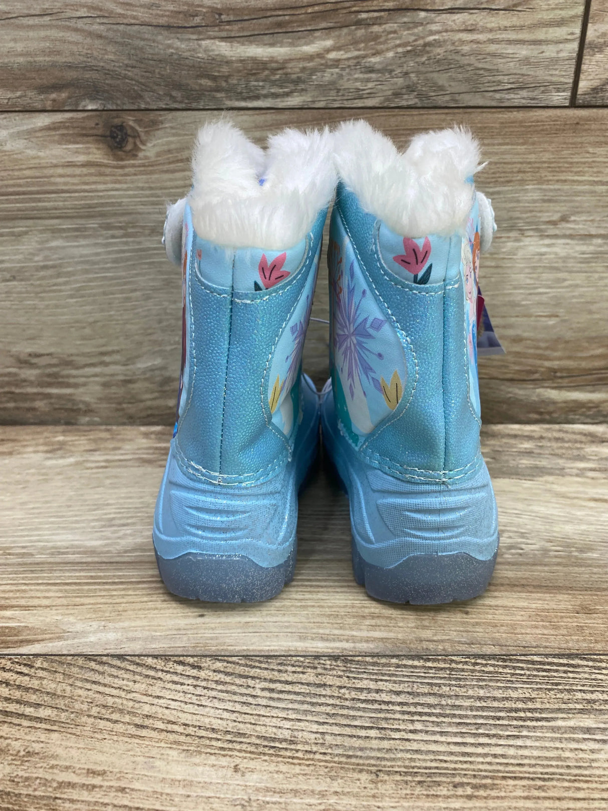 NEW Toddler Girls' Frozen Light-Up Winter Snow Boots sz 7c