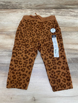 NEW Okie Dokie Brown Leopard Print Jogger Pant sz 12m