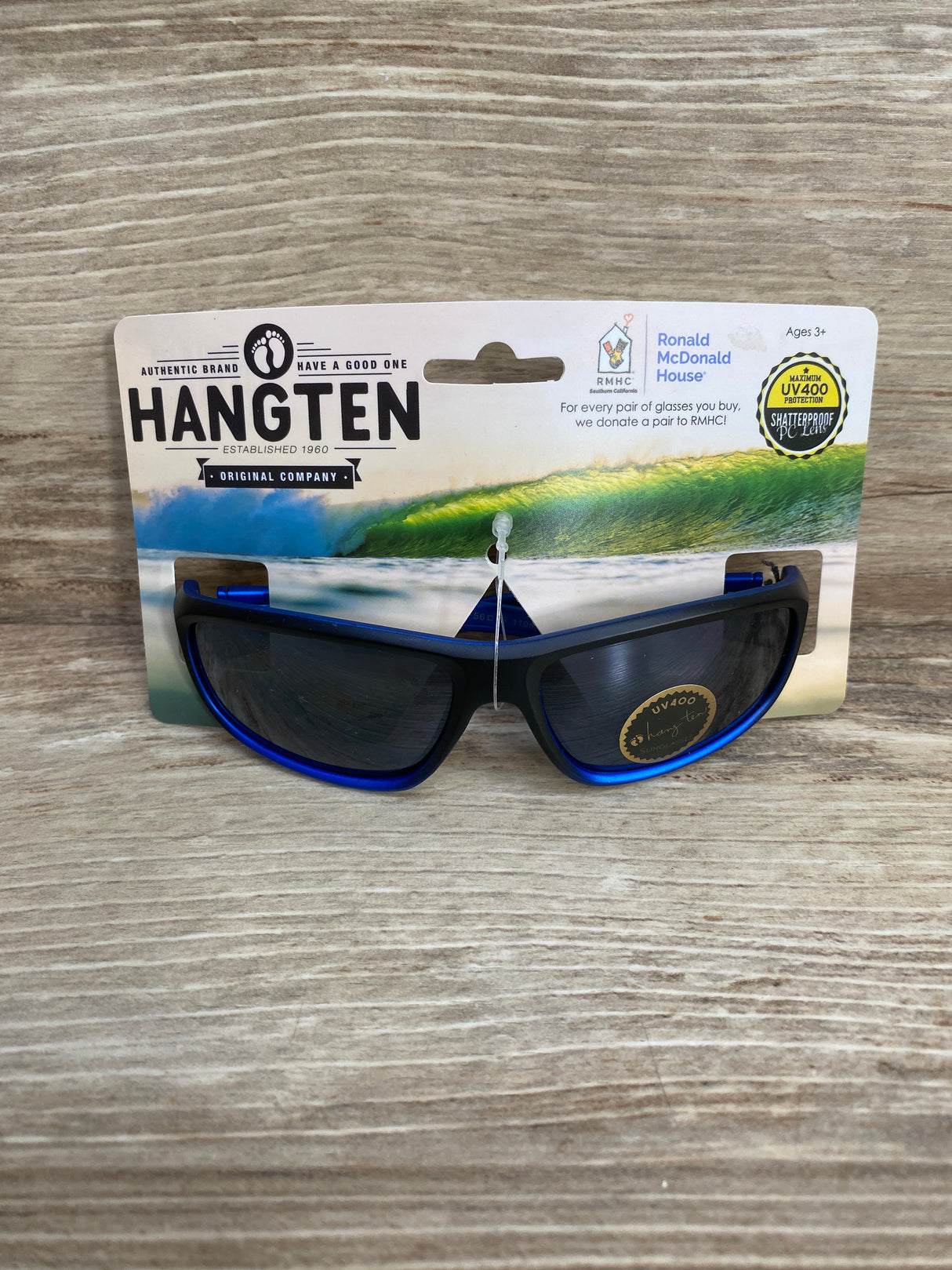 NEW Hang Ten Kids' Blue/Black Sunglasses