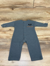 Disney Baby Mickey Mouse Button-Front Quilted Coverall Green sz 3/6m