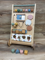 Tiny Land Versatile Natural Wooden Baby Walker