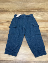 NEW Children's Place Drawstring Cargo Joggers Blue sz 18-24m