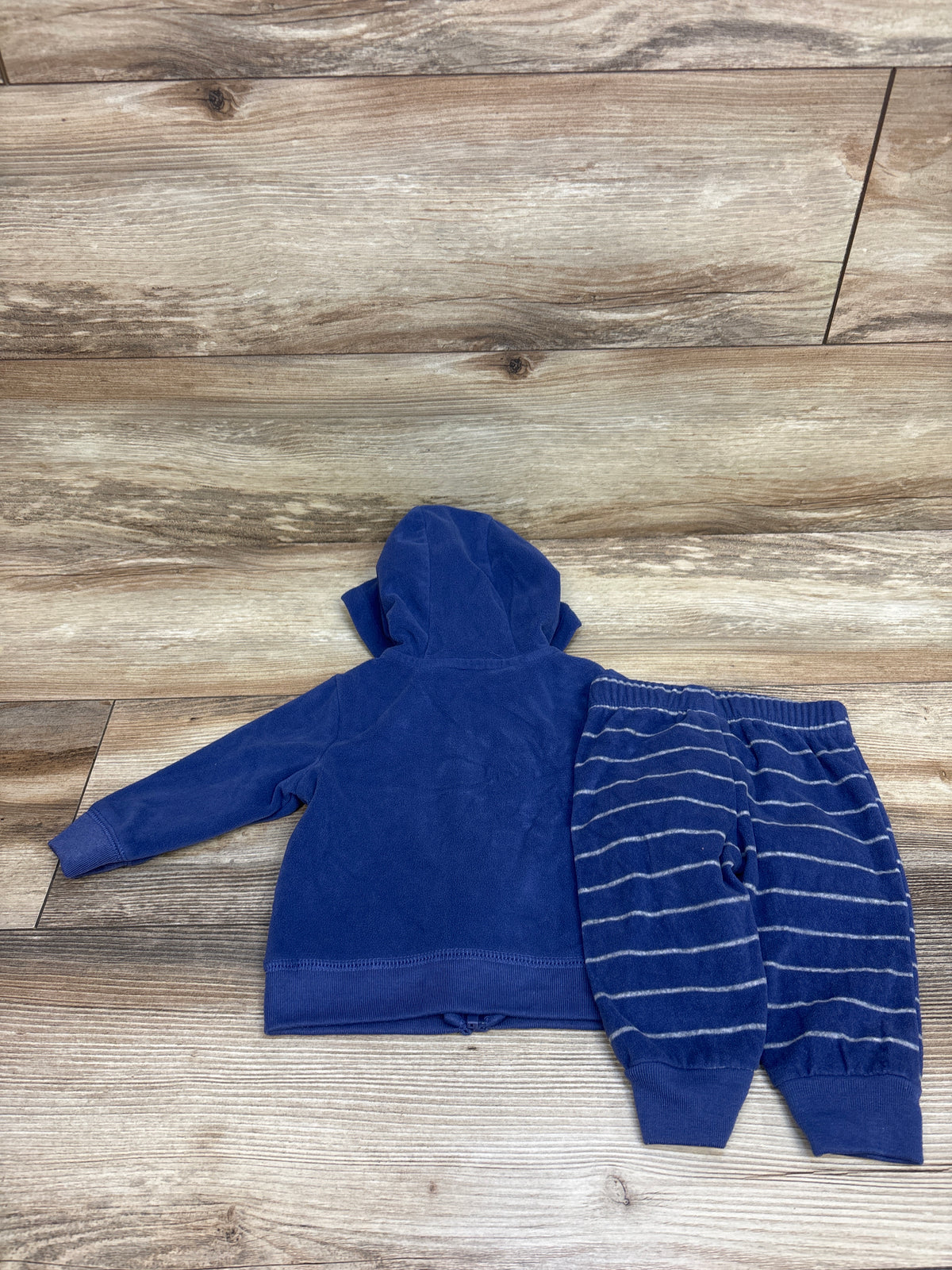 Carter's 2pc Fleece Zip-Up Jacket & Pants Set Blue sz 6m