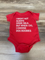 Say What? Funny Bodysuit Red sz 0-3m