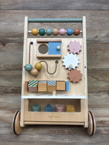 Tiny Land Versatile Natural Wooden Baby Walker