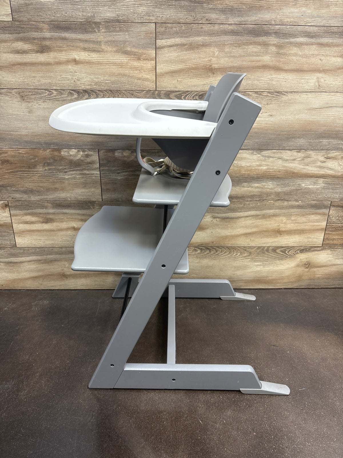 Stokke Tripp Trapp High Chair with Tray in Storm Grey