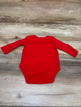 Carter's Silent Night Bodysuit Red sz 0-3m