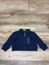 NEW Children's Place Long Sleeve Polo Shirt Navy sz 18-24m