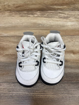 Air Jordan 4 Retro OG TD 'White Cement' Sneakers sz 6c