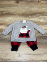 NEW Just One You 2pc Santa Sweatshirt & Pants Set Grey sz 3m