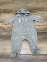 Baby Gap Hooded Coverall Grey sz 0-3m