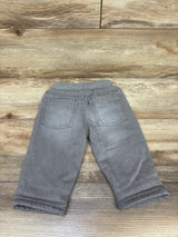 NEW Oshkosh Cozy Lined Denim Drawstring Jeans Grey sz 12m