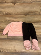 Shein 2pc Plush Sweatshirt & Pants Set Pink sz 3T
