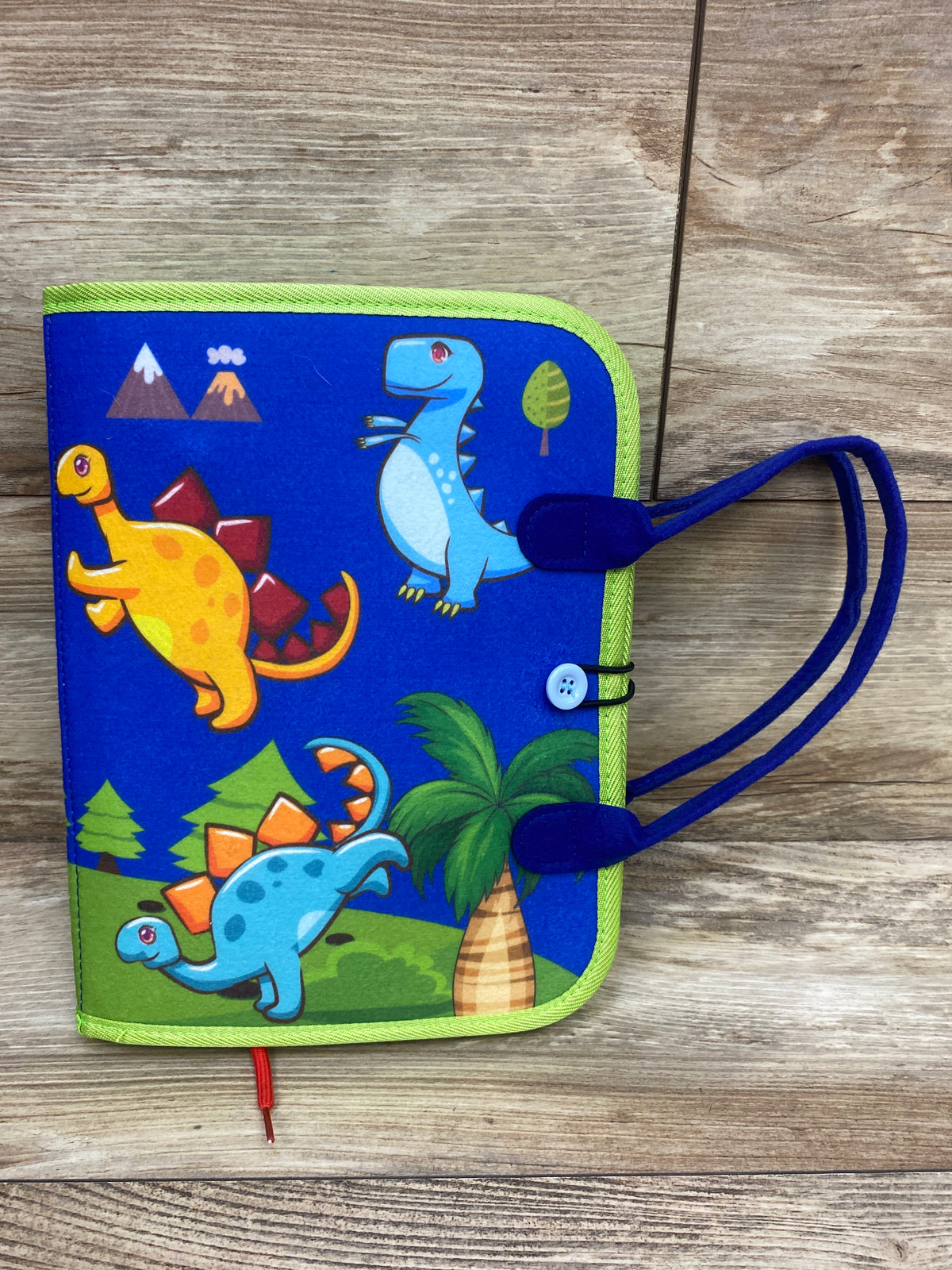 AIXMEET Montessori Felt Busy Board Book Blue