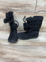 Faux-Fur Pom Pom Boots Black sz 9/10c