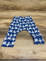 Kate Quinn Bamboo Elephant Print Pants Blue sz 3-6m